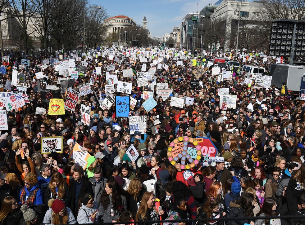 <p>March for Our Lives in Washington DC in 2018 </s>