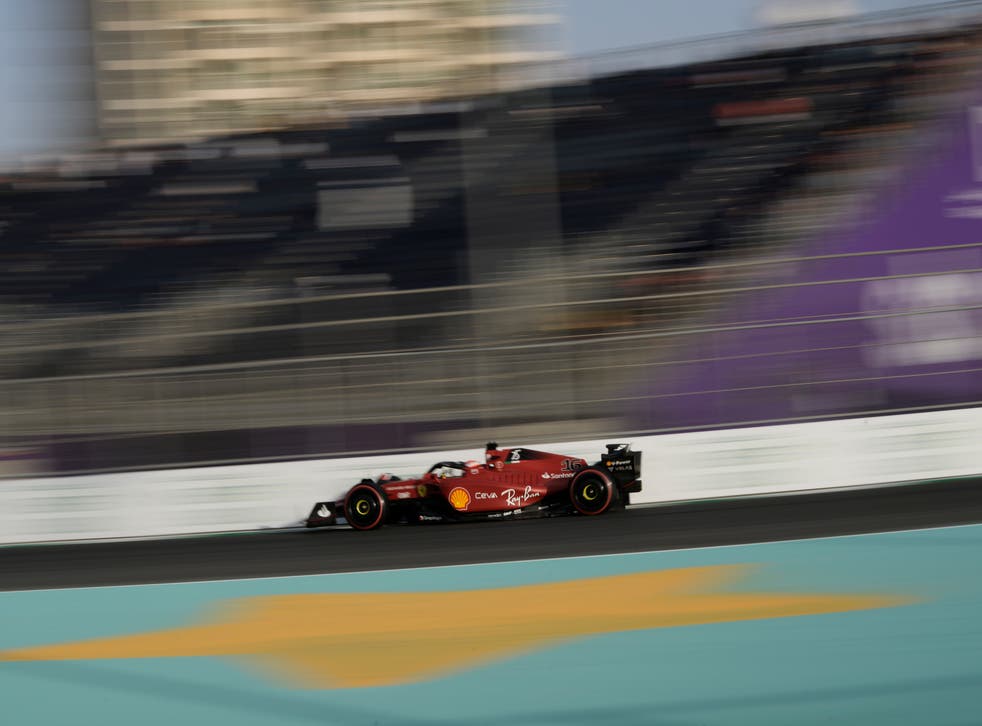 Charles Leclerc finished fastest in final practice for Sunday’s Saudi Arabian GP (Hassan Ammar/AP)
