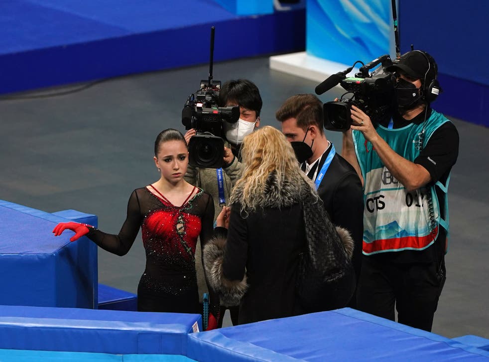 Kamila Valieva competed under extraordinary media scrutiny in Beijing (Andrew Milligan/PA)