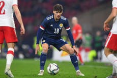 Scotland new boy Aaron Hickey loving first taste of international football