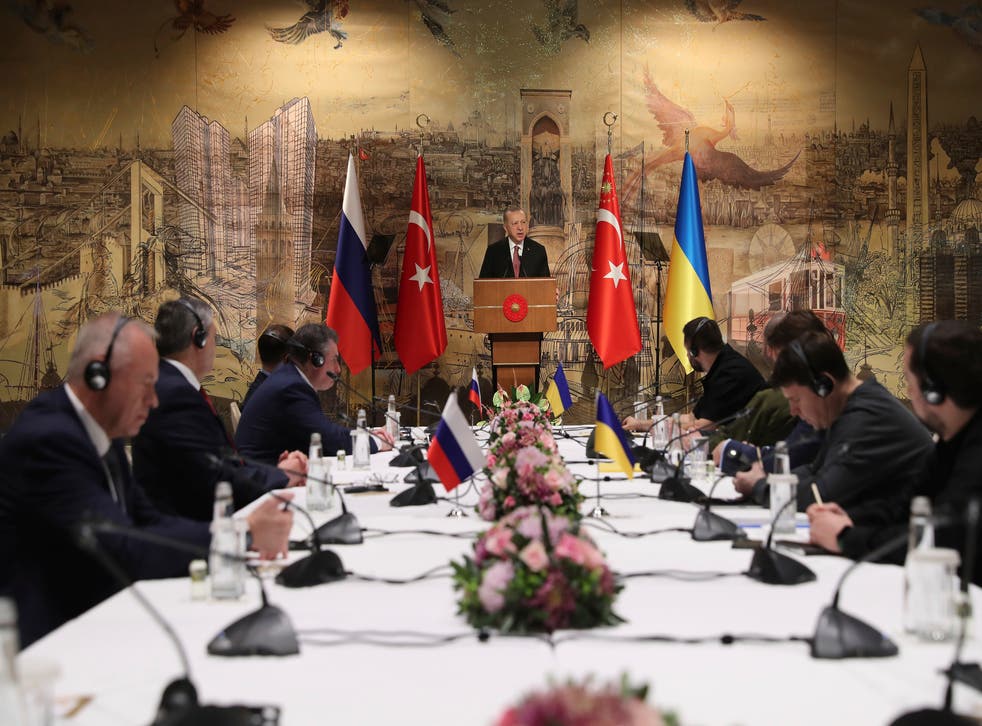 <p>Russia-Ukraine peace negotiations in March, hosted by Turkey</bl>