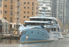 UK detains £38m superyacht owned by Russian businessman and docked in London