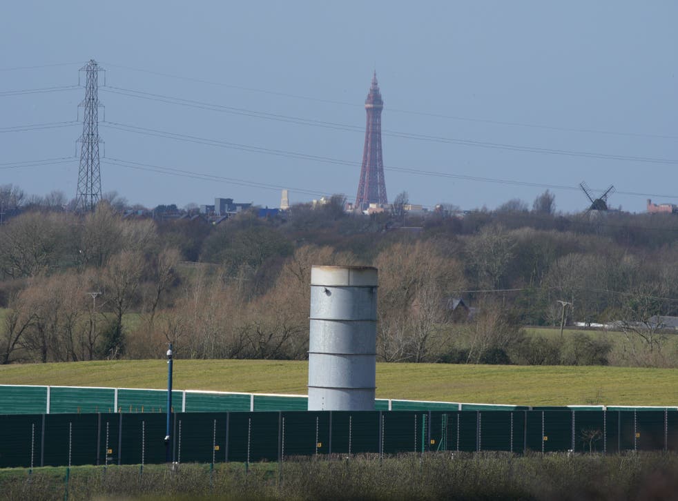 The Cuadrilla fracking site at Preston New Road (Peter Byrne/PA)