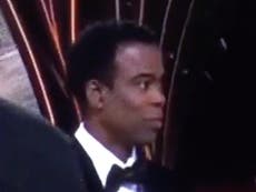 Chris Rock: New footage of dazed comedian in immediate aftermath of Will Smith Oscars slap surfaces online 