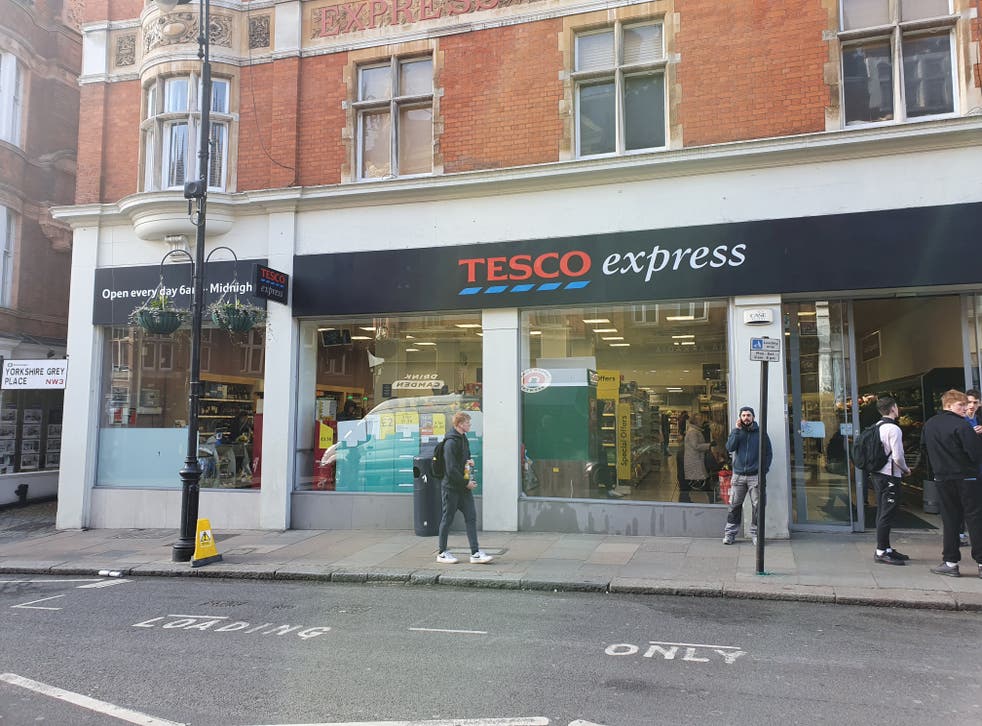 <p>The Tesco Express in Hampstead, North London where Gallagher and  Starkey, and IMG model Noah Ponte got into a brawl with staff</s>
