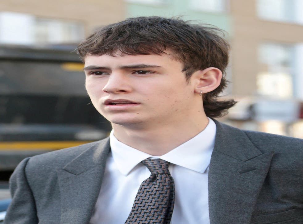 <p>Noah Ponte appearing at Wood Green Crown Court, London.</s>