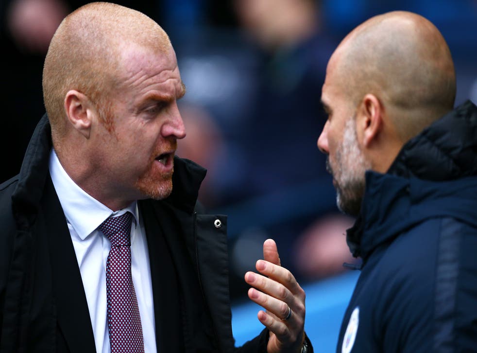 ペップ・グアルディオラ, 正しい, is a fan of Sean Dyche, 左 (Dave Thompson/PA)