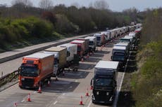 Traffic chaos at Port of Dover eases slightly, though delays likely to continue