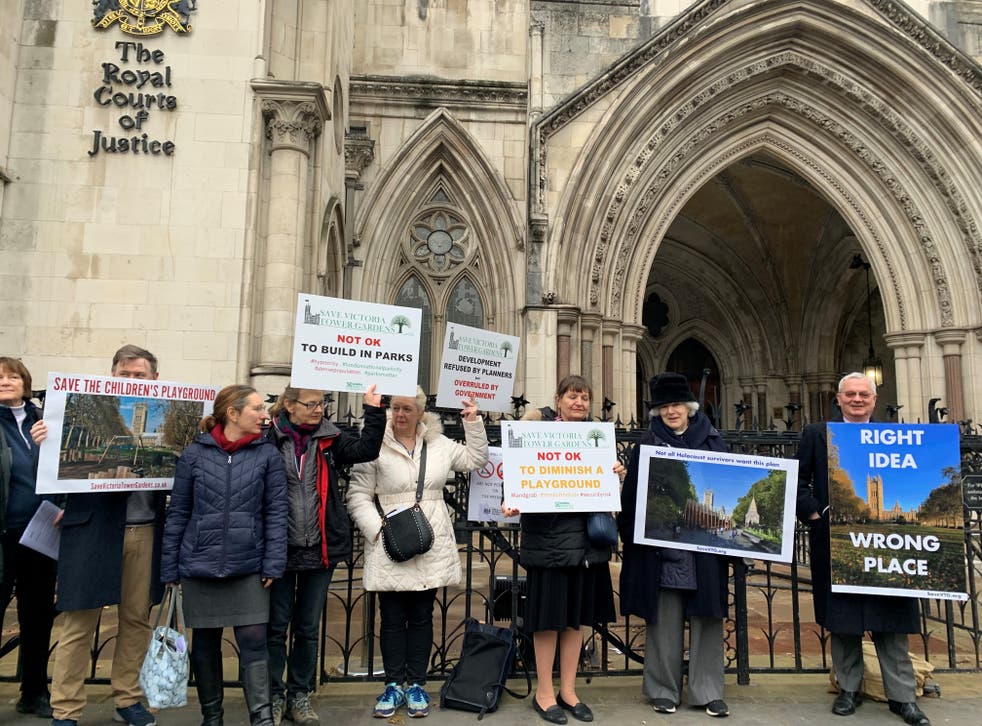 Protesters said the project is the ‘right idea, wrong place’ and that the planning permission decision-making process was flawed (Tom Pilgrim/PA)