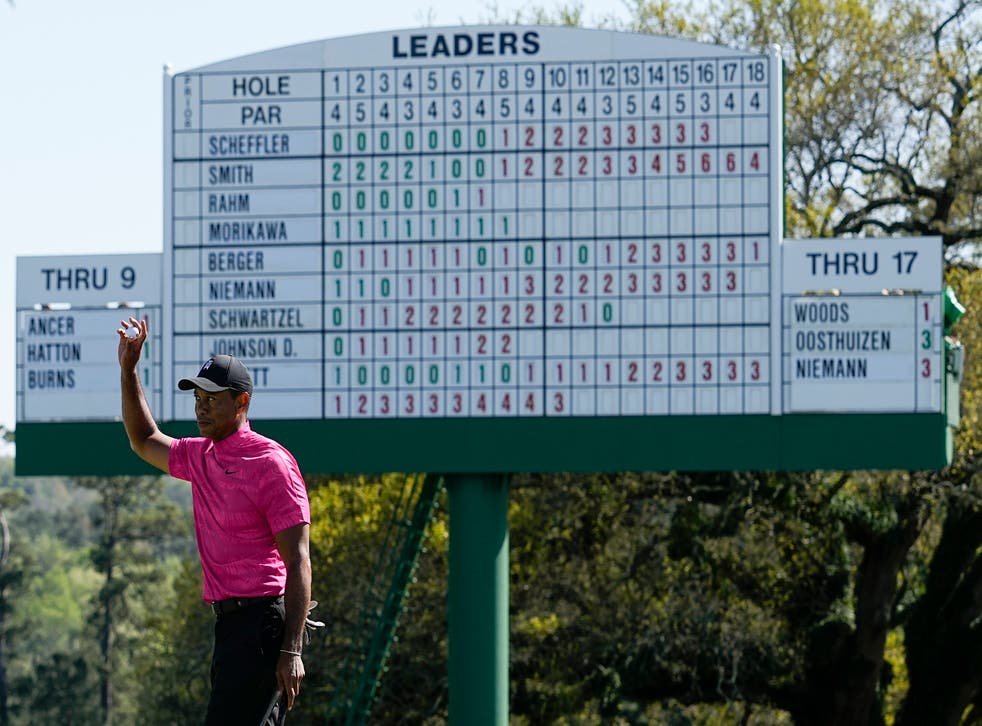Tiger Woods carded an opening 71 in the 86th Masters (ロバートF. Bukaty/AP)