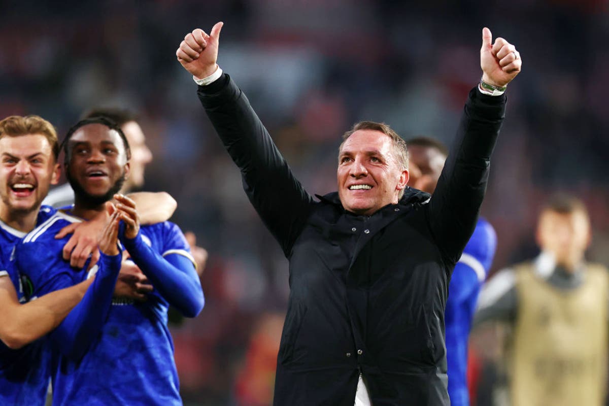 Brendan Rodgers hails ‘outstanding’ Leicester as PSV late show seals semi-final