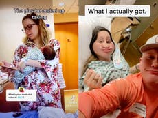 Moms share photos they wanted to take during labour and ones they actually got