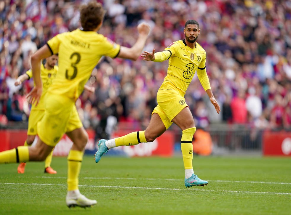 Ruben Loftus-Cheek celebrates his goal in Chelsea’s win over Crystal Palace (Nick Potts/PA)