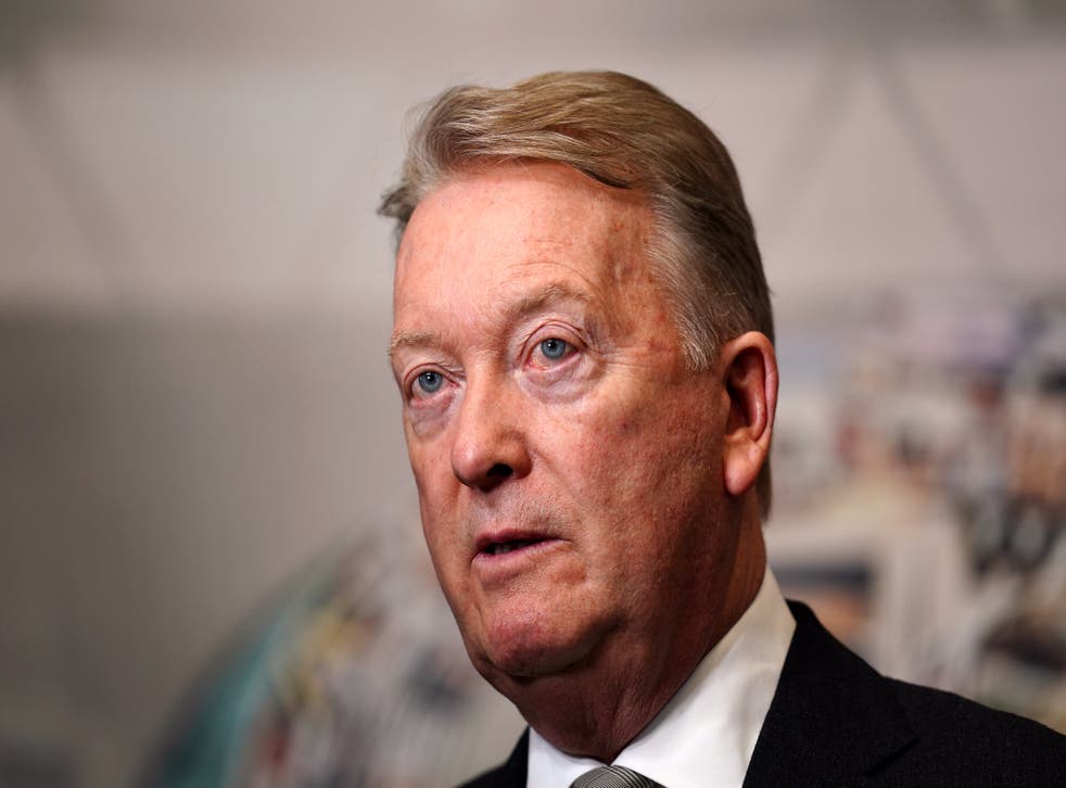 Promoter Frank Warren, pictured, says Daniel Kinahan has had no involvement in Saturday’s world heavyweight title fight between Tyson Fury and Dillian Whyte (约翰沃尔顿/宾夕法尼亚)