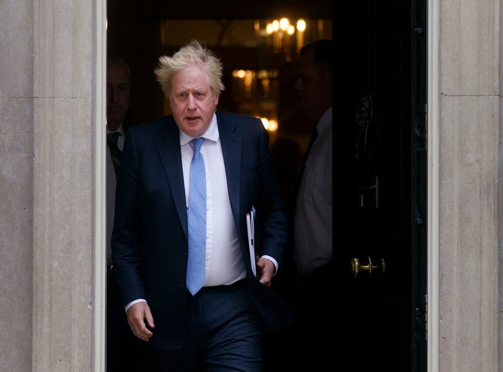 <p>A minister dismissed the Partygate scandal – that Boris Johnson (pictured) is embroiled in – as ‘fluff’</p>