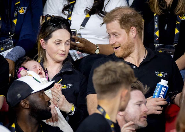 Britain's Duke of Sussex, Prins Harry, attends the Invictus Games in The Hague