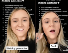 Woman sparks debate after revealing her list of 13 strict wedding rules