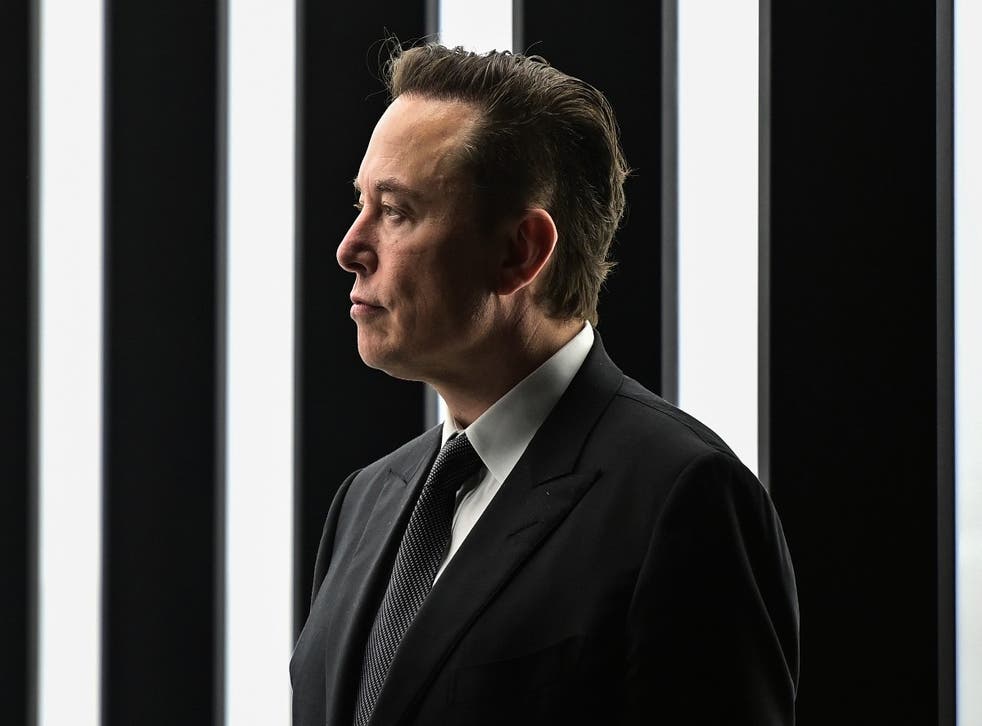 <p>Elon Musk at the opening of a new Tesla factory in March</p>