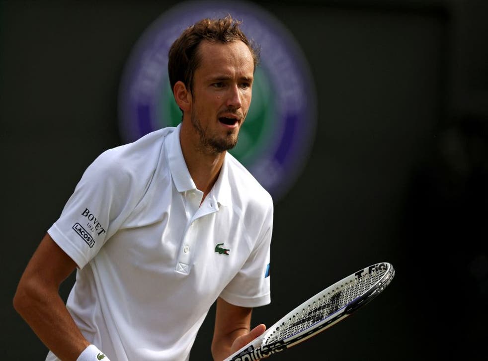 <p>Daniil Medvedev is banned from competing at Wimbledon this year </bl>