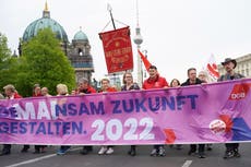 May Day rallies in Europe honor workers, protest govts