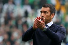 Giovanni van Bronckhorst admits Rangers’ title hopes fading after Old Firm draw