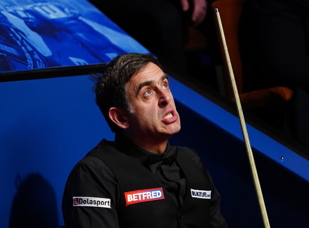 Ronnie O’Sullivan was in a fractious mood at the Crucible (Zac Goodwin/PA)