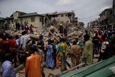 Building in Nigeria's commercial hub collapses; 5 død 