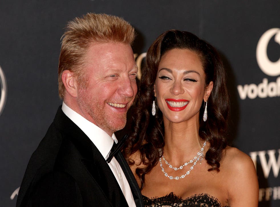 <p>Boris Becker and then-wife Lilly</p>