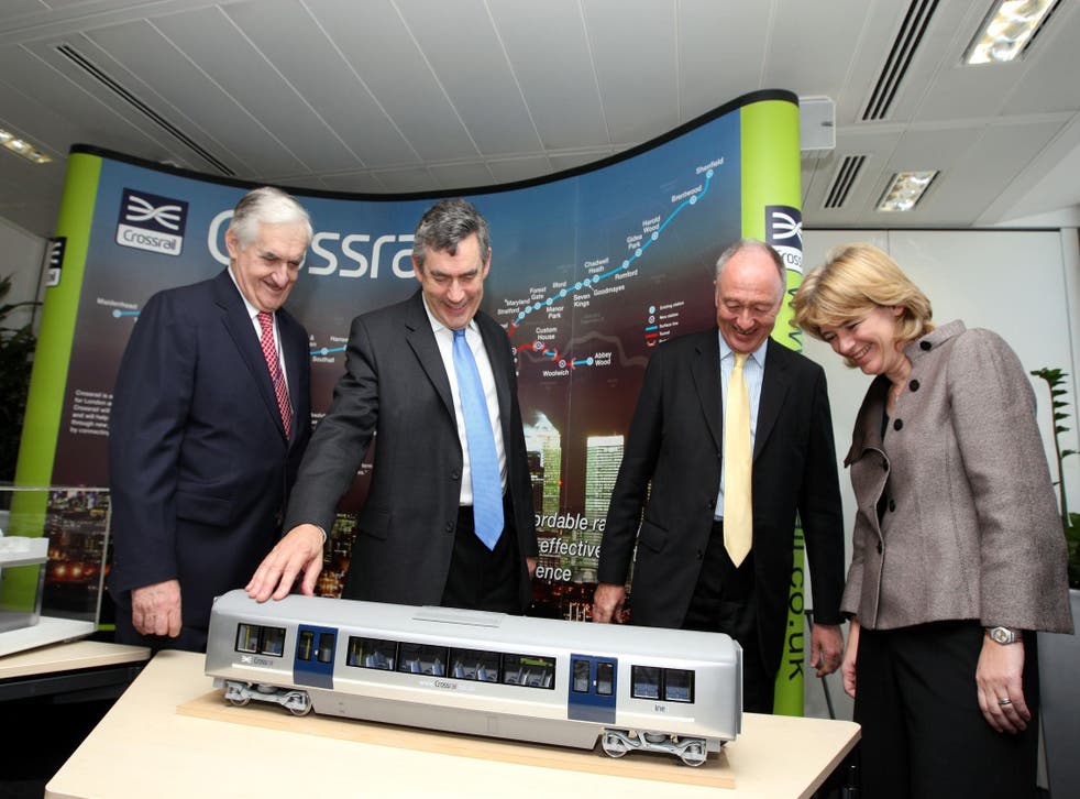 Then-prime minister Gordon Brown (second from the left) gave the go-ahead for the project in 2007 (Steve Parsons / PA)