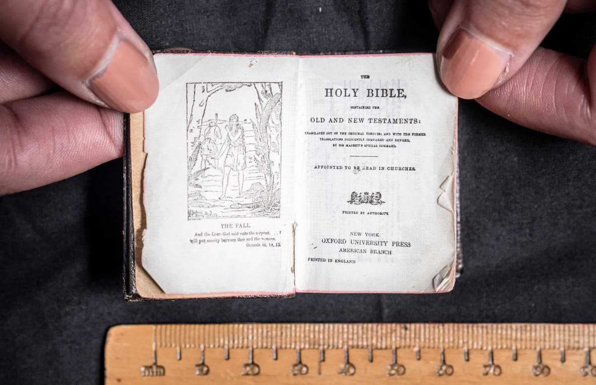 Tiny bible rediscovered during lockdown ‘belongs to everyone’