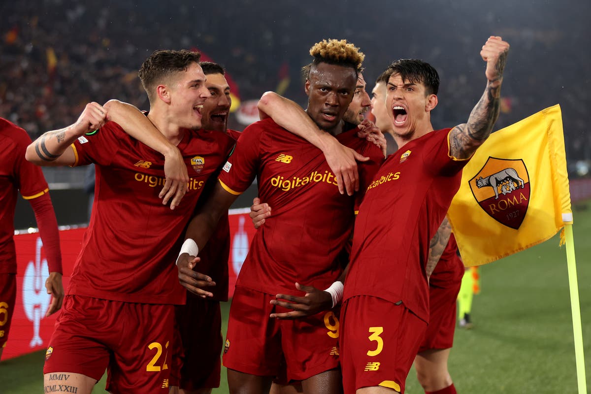 Tammy Abraham downs Leicester as Roma reach Europa Conference League final