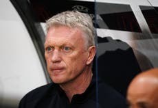David Moyes apologises after seeing red as West Ham suffer Europa League exit