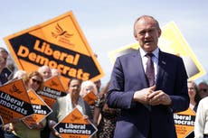 Lib Dems will seize ‘Blue Wall’ constituencies from Tories, says Sir Ed Davey