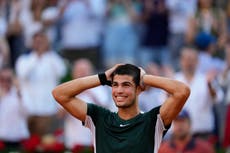 Carlos Alcaraz celebrates historic Nadal-Djokovic double in Madrid