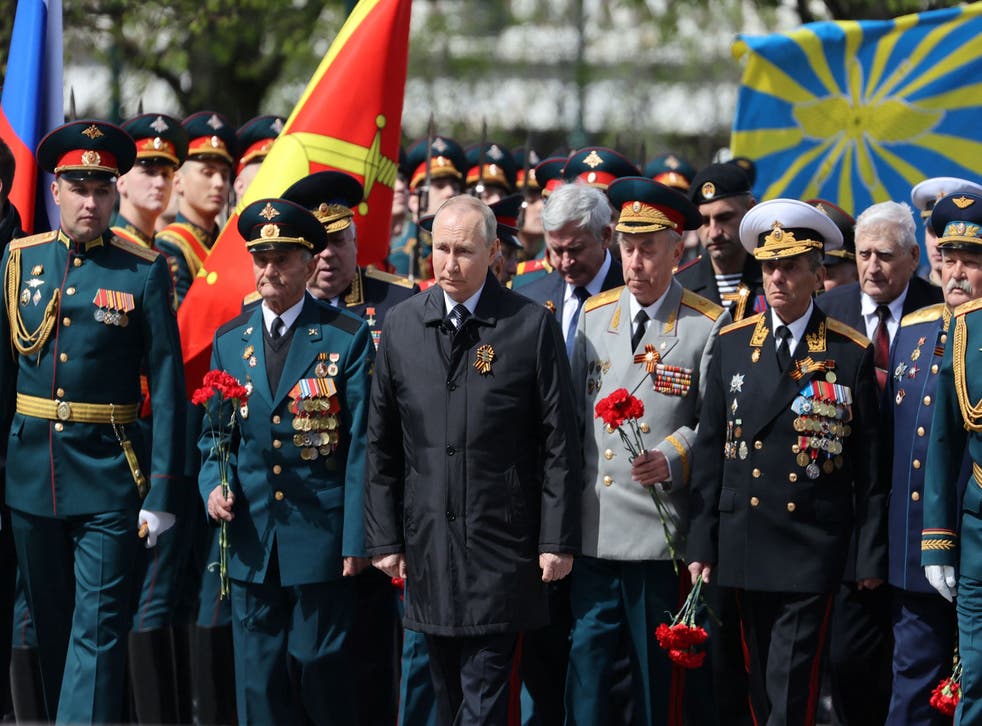 <p>Putin lashed out at the West during his Victory Day speech </p>