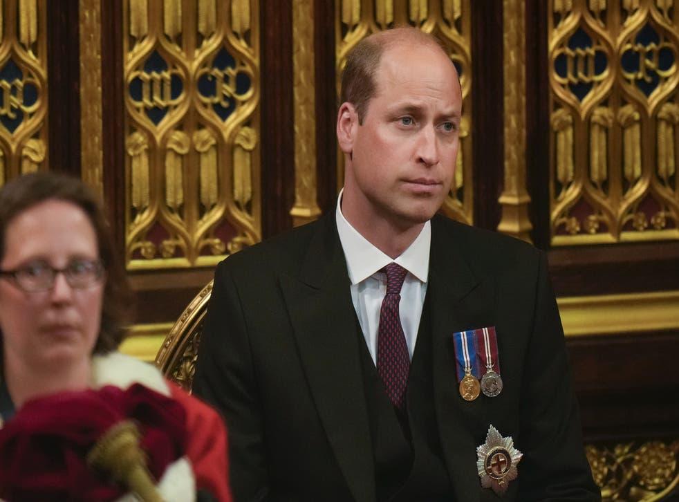 William was attending his first State Opening of Parliament (Alastair Grant/PA)