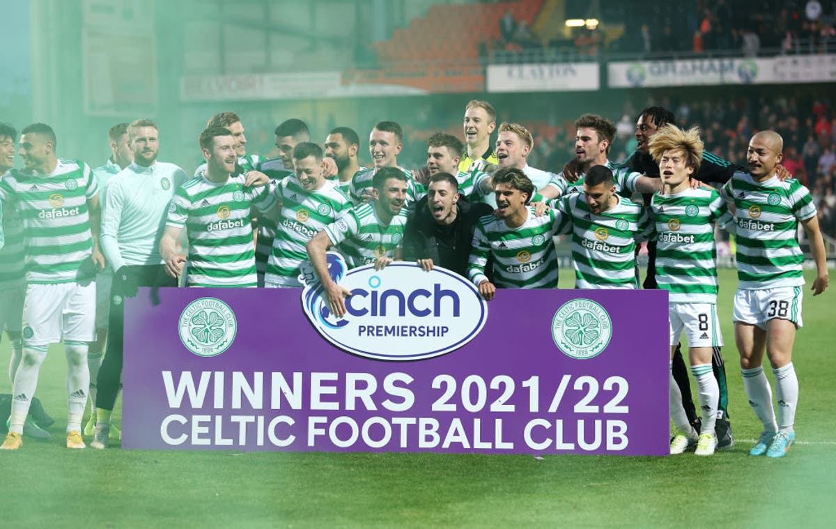 Celtic regain Premiership title with draw at Dundee United