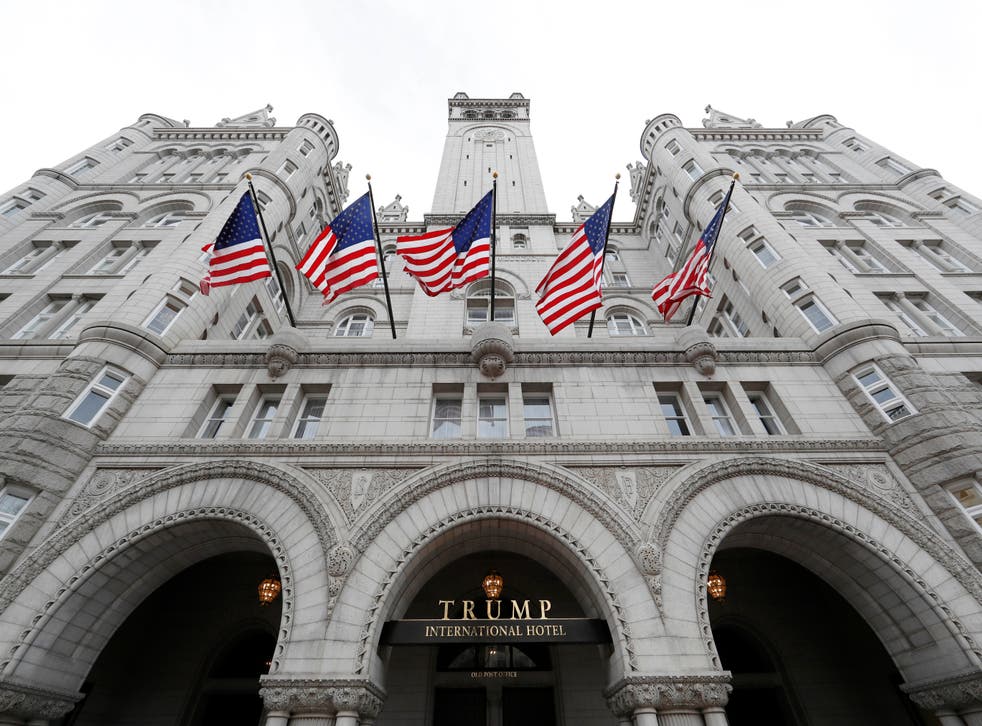 <p>FILE - The Trump International Hotel at 1100 Pennsylvania Avenue NW, is seen in Washington</p>
