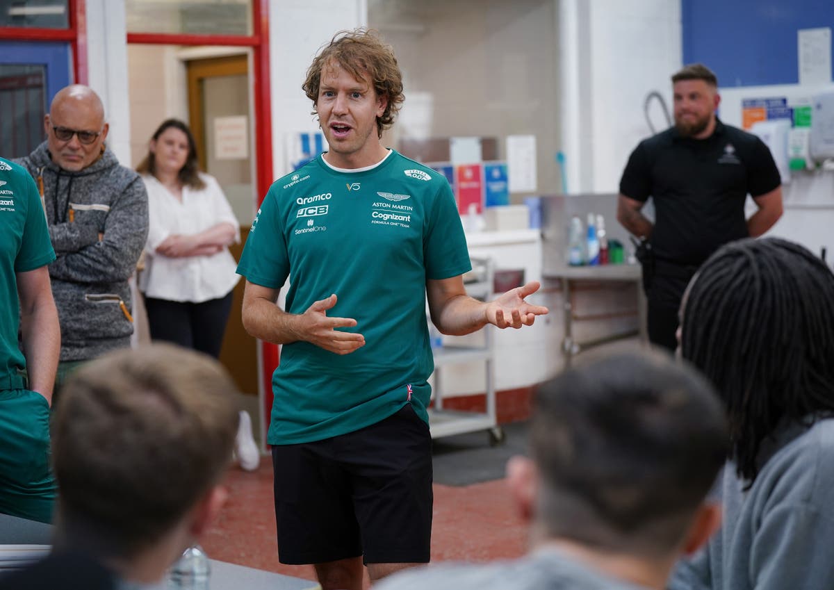 Vettel tells young offenders they could get jobs in Formula One