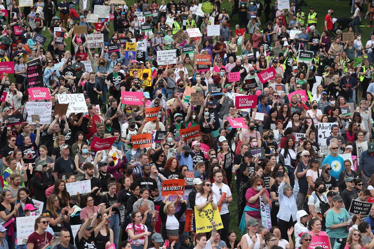 Thousands rally outside Supreme Court and across US to protect abortion rights