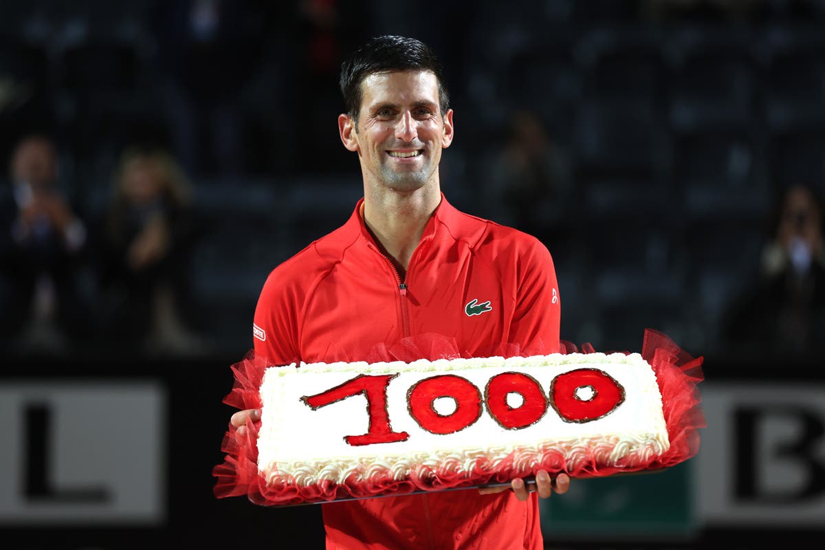 Djokovic secures 1,000th career win to reach Italian Open final