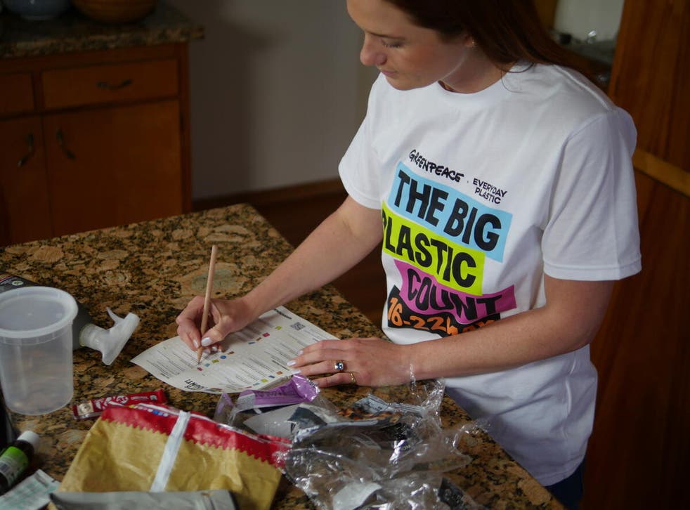 Actress Bonnie Wright is among those taking part in the “Big Plastic Count” (GreenpeaceUK/PA)
