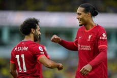 Liverpool without Mohamed Salah and Virgil Van Dijk for crunch Southampton clash