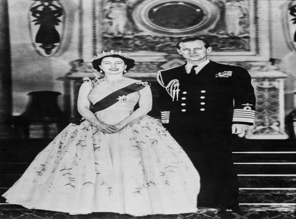 <p>Queen Elizabeth II and Prince Philip on the day of her coronation in 1953</p>