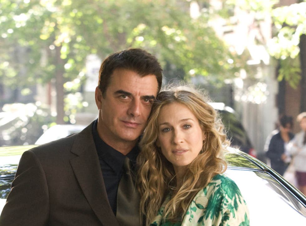 <p>Chris Noth and Sarah Jessica Parker in the ‘Sex and the City’ movie </磷>