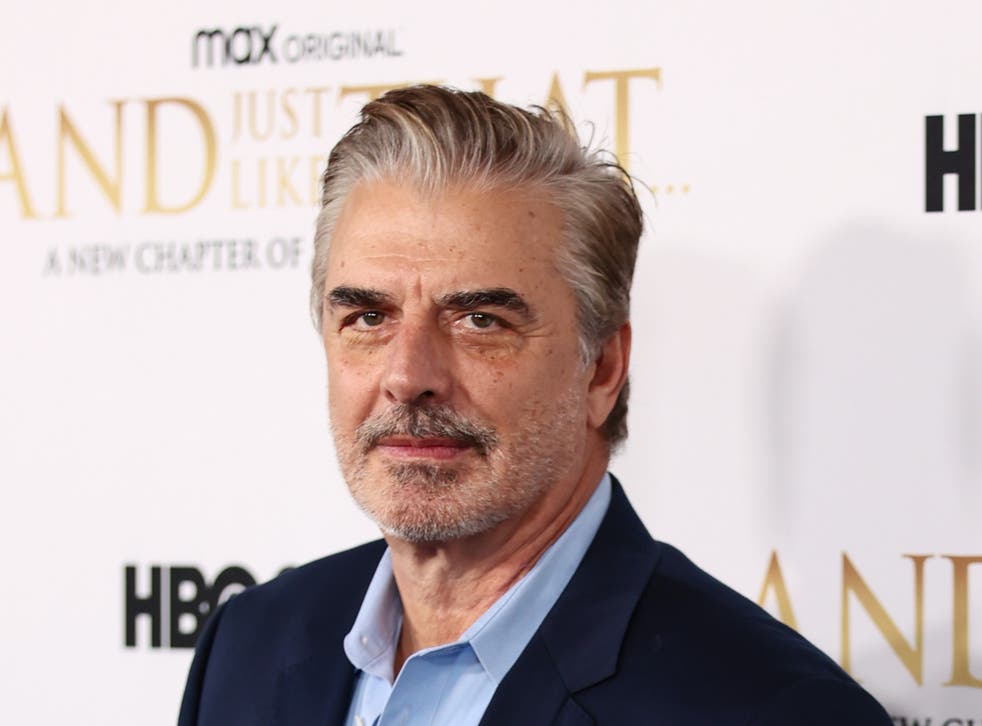 <p>Chris Noth at the ‘And Just Like That’ premiere weeks before the allegations surfaced </磷>