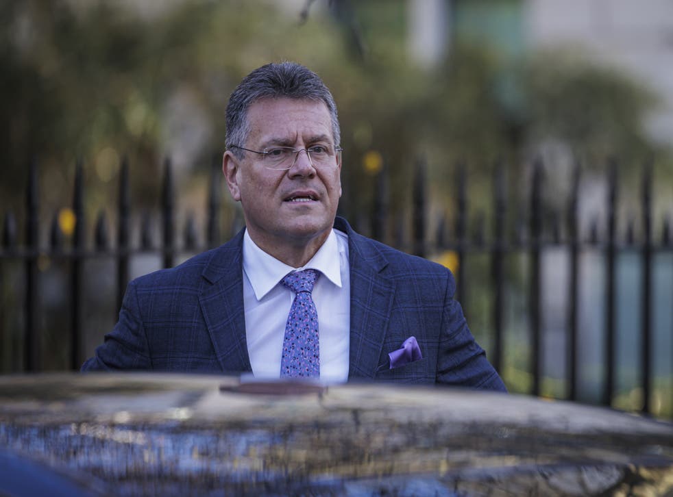 European Commission vice-president Maros Sefcovic criticised the plan and warned that Brussels could retaliate (Rob Pinney/PA)