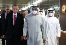 Turkish president in UAE to pay respects, deepening detente