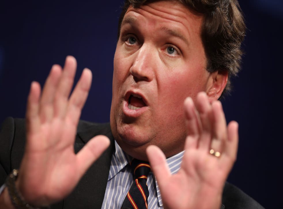 <p>Fox News host Tucker Carlson has ‘the most racist show in the history of cable news’, according to the New York Times </p>