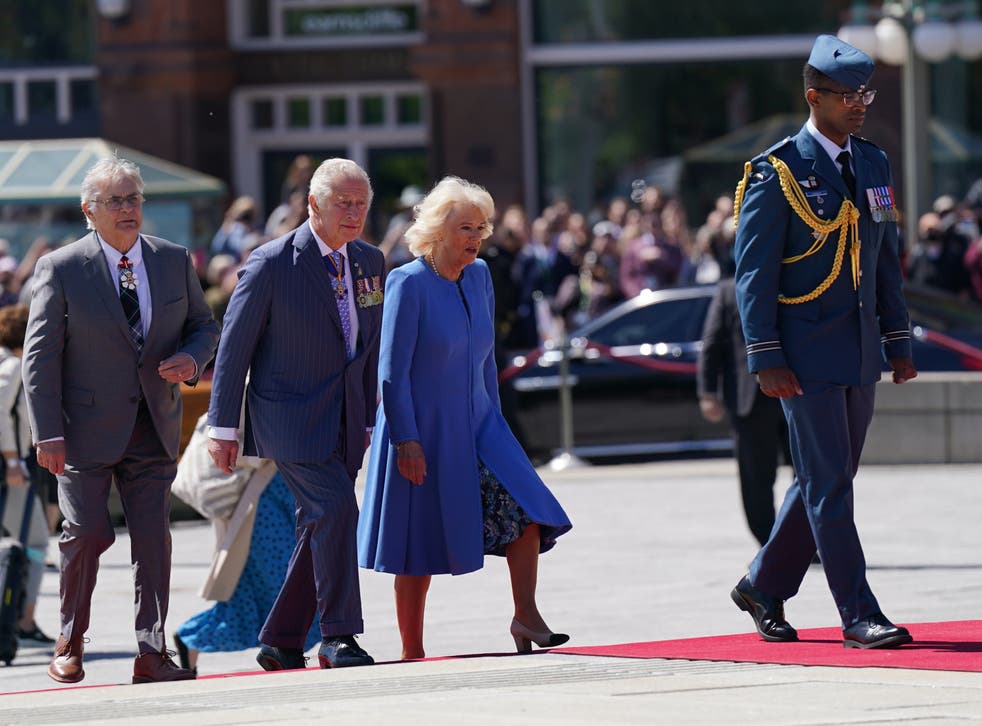 The Prince of Wales and Duchess of Cornwall attend a Wreath Laying Ceremony (Jacob King)